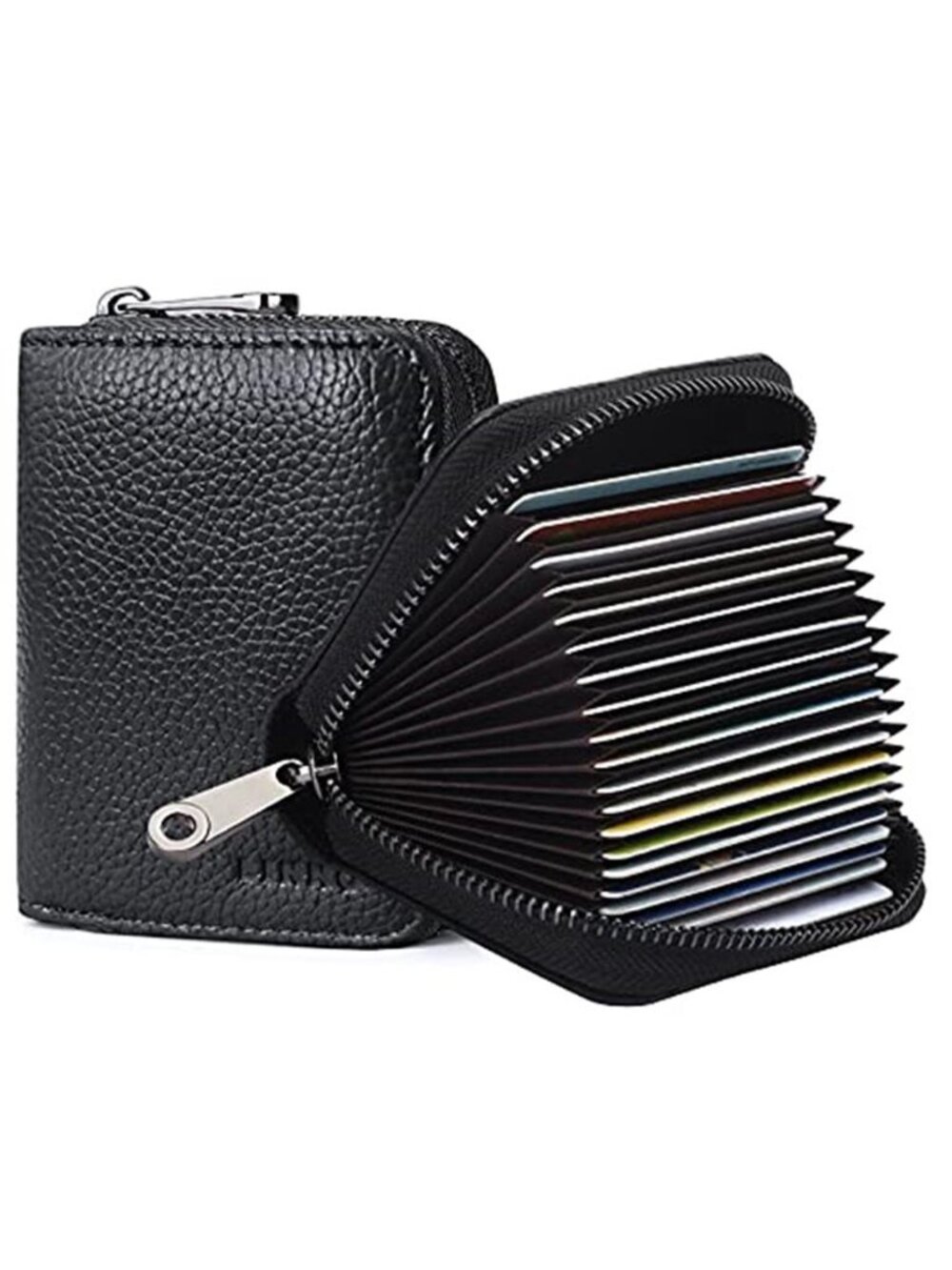 RFID 20 Slots Credit Card Holder Genuine Leather Small Wallet for Women